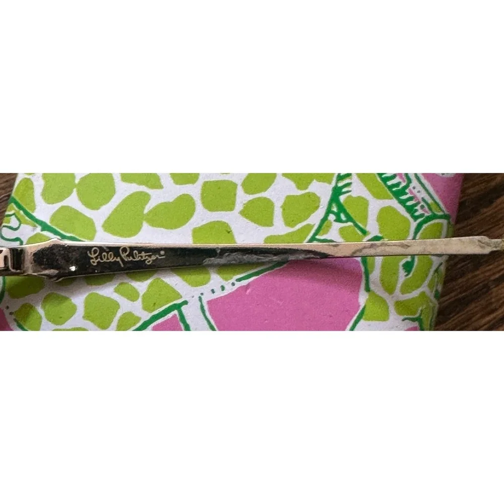 Lilly Pulitzer Chrissy Eyeglasses Black Flex 52-15-135 with Giraffe Case